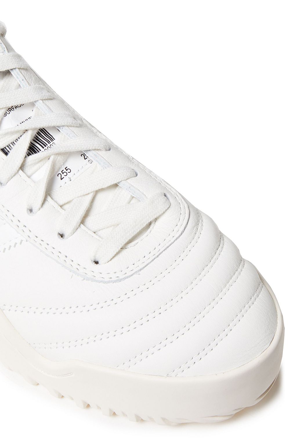 ADIDAS ORIGINALS BY ALEXANDER WANG BBall suede-trimmed quilted textured-leather sneakers