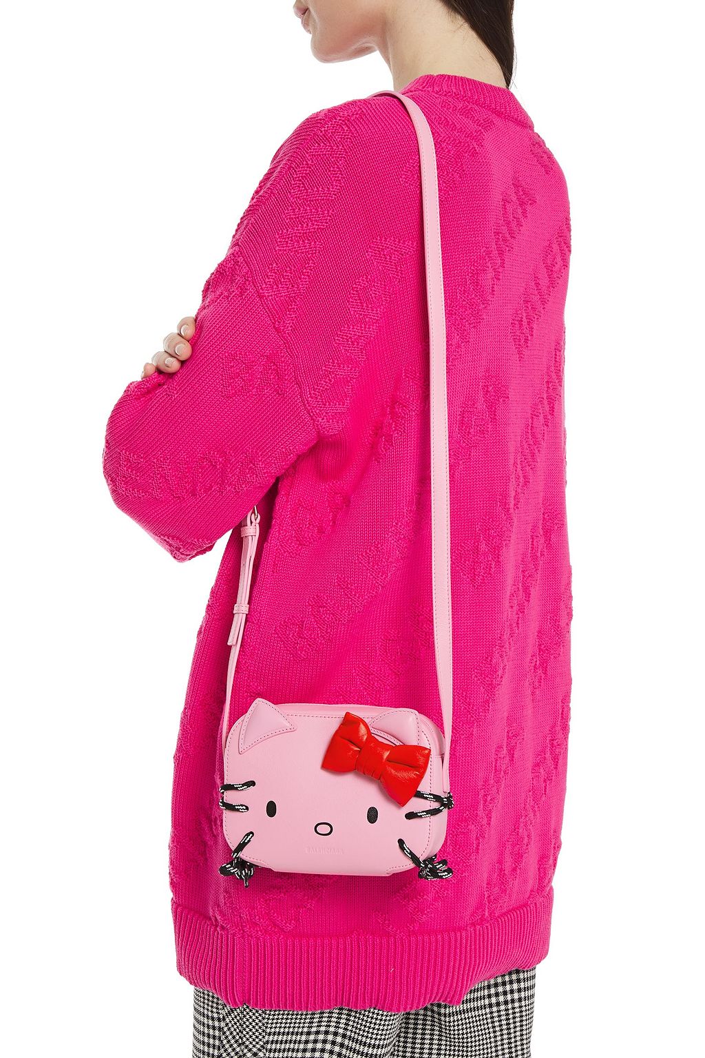 BALENCIAGA + Hello Kitty XS embellished printed leather camera bag