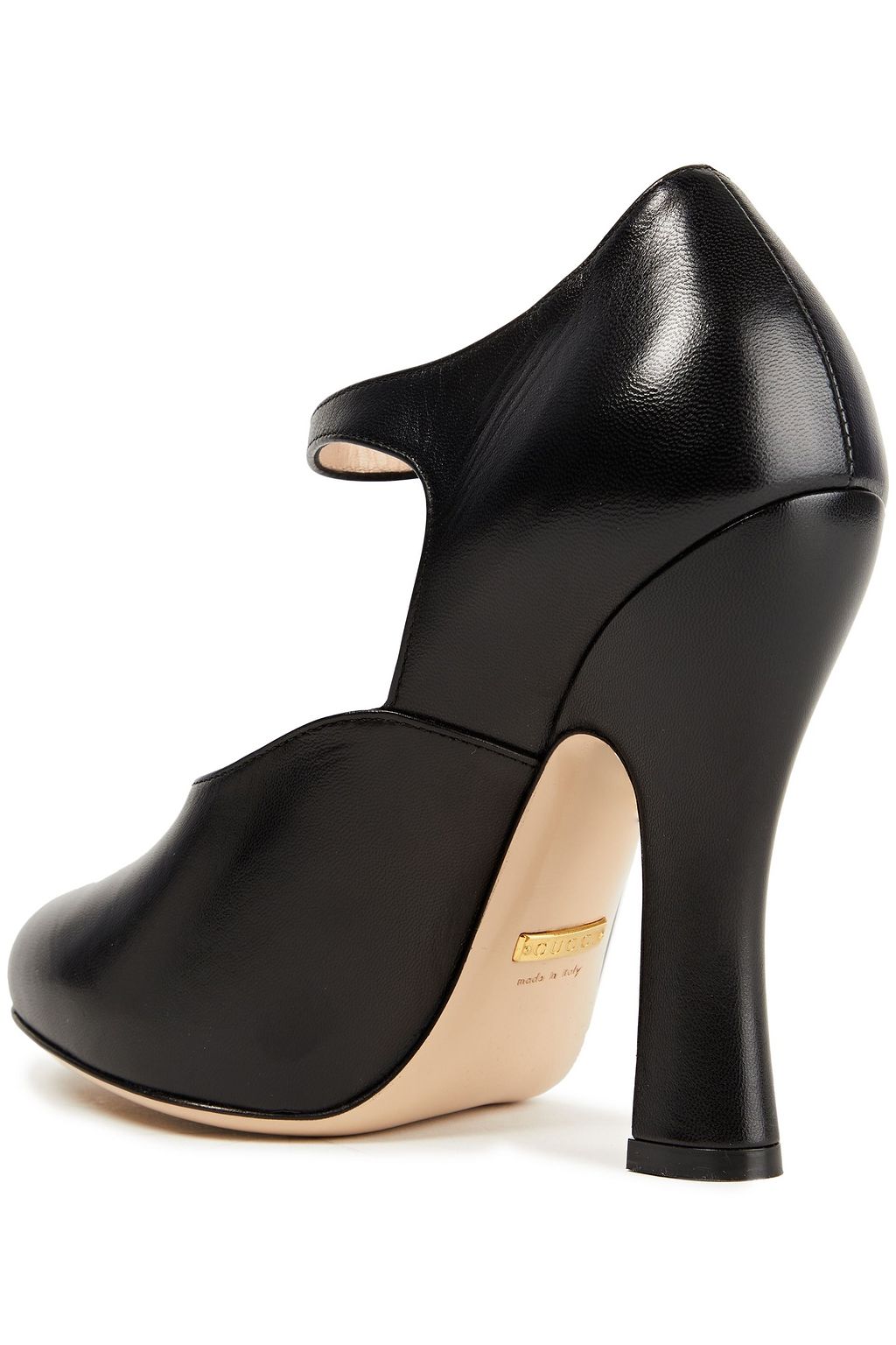 GUCCI Verzierte Mary-Jane-Pumps aus Leder
