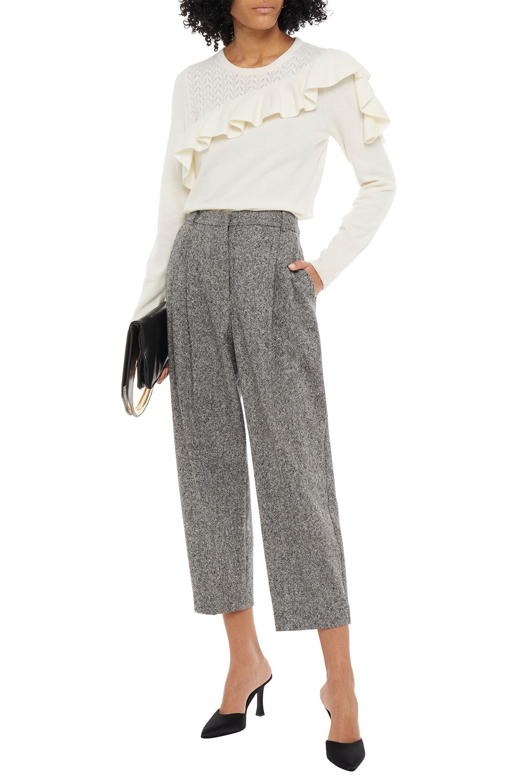 ERDEM Ruffled knitted sweater