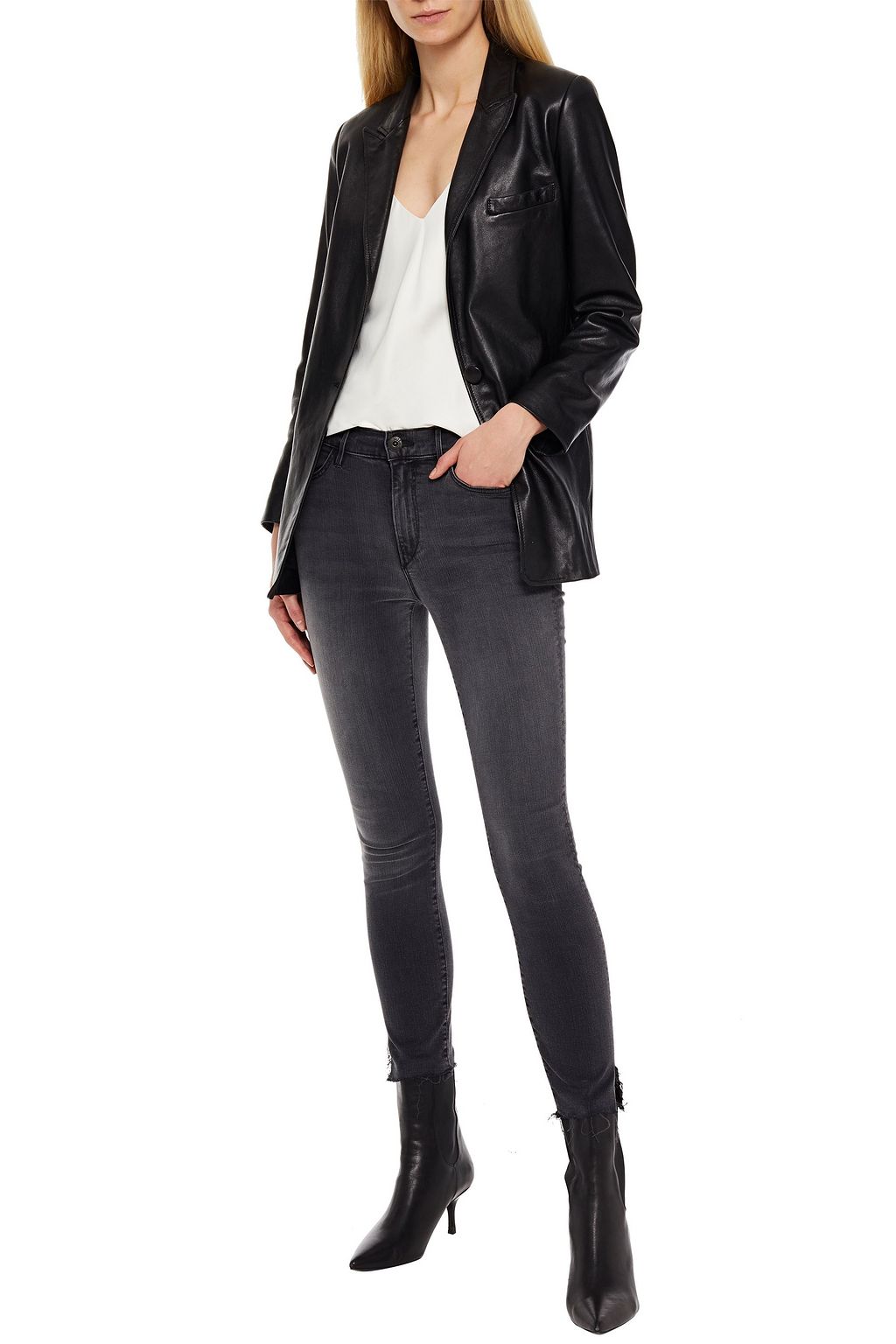 3X1 NYC Cropped mid-rise skinny jeans