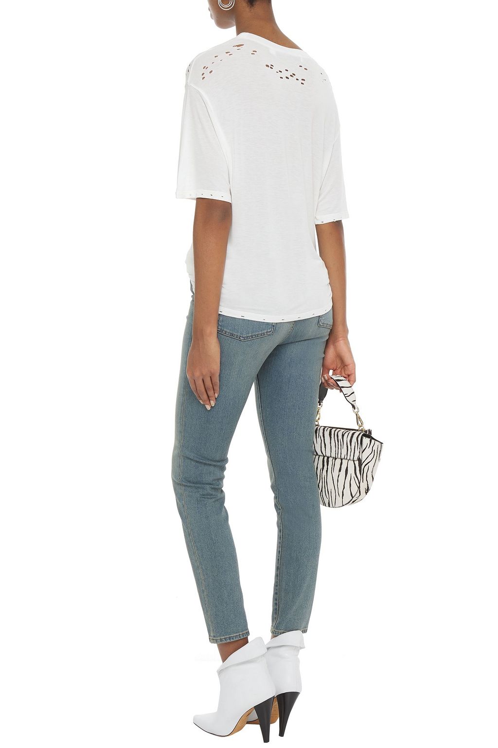 IRO Louv faded high-rise slim-leg jeans