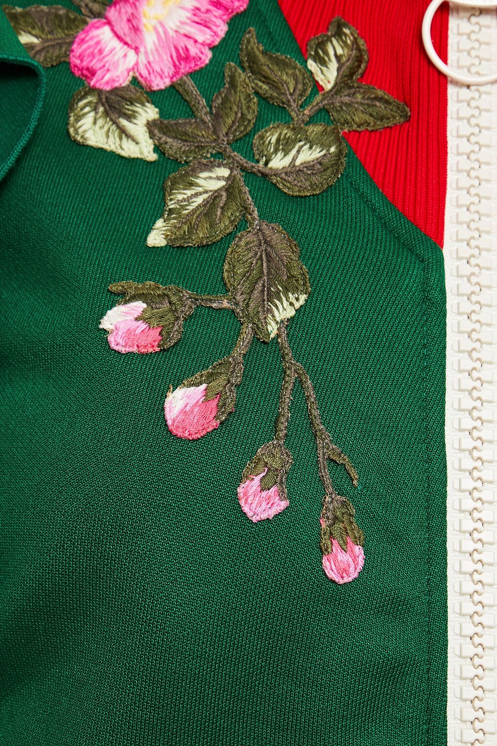 GUCCI 刺繍入り カラーブロック テックジャージー トラックジャケット