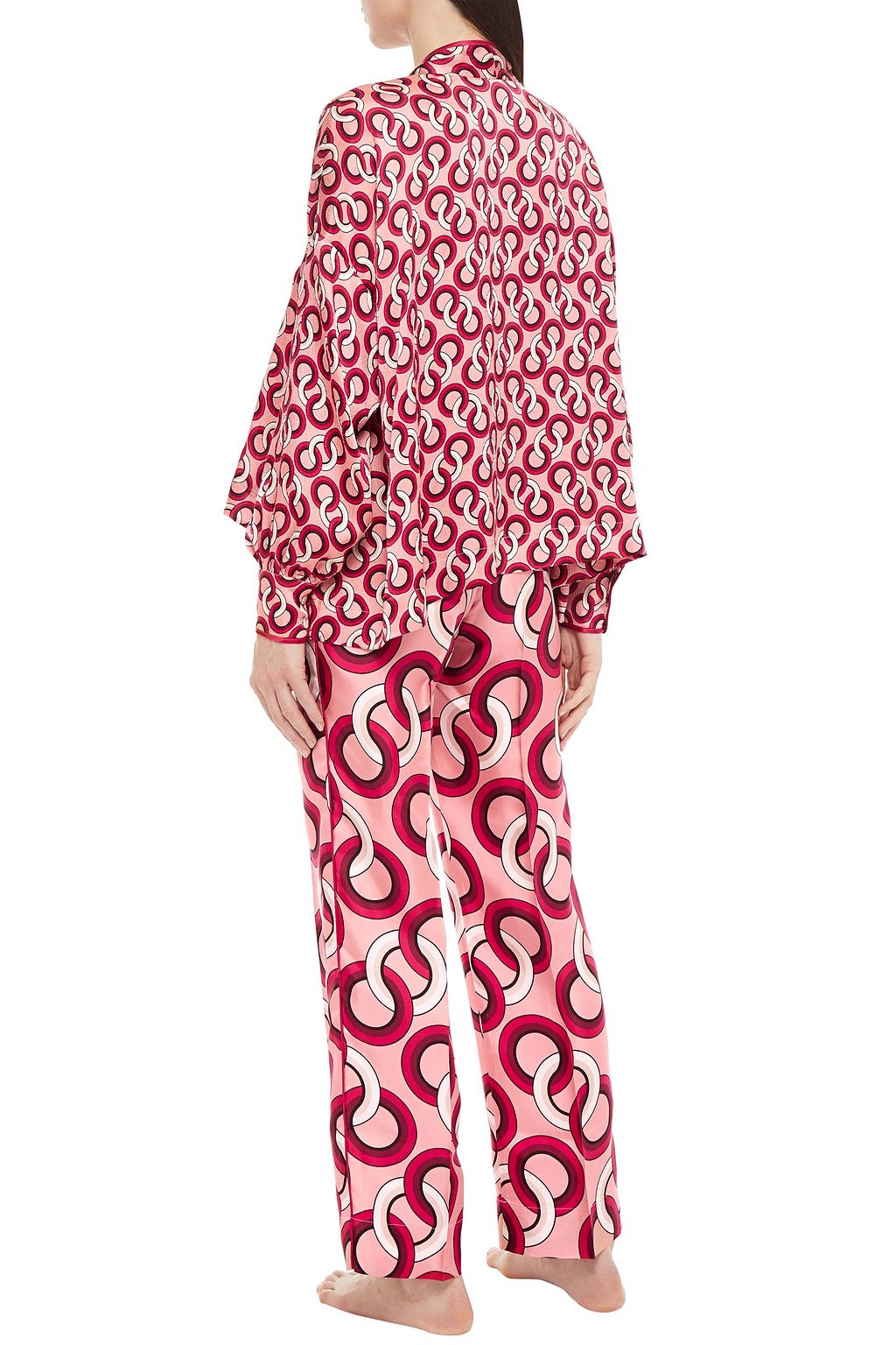 F.R.S FOR RESTLESS SLEEPERS Etere printed silk-twill straight-leg pants
