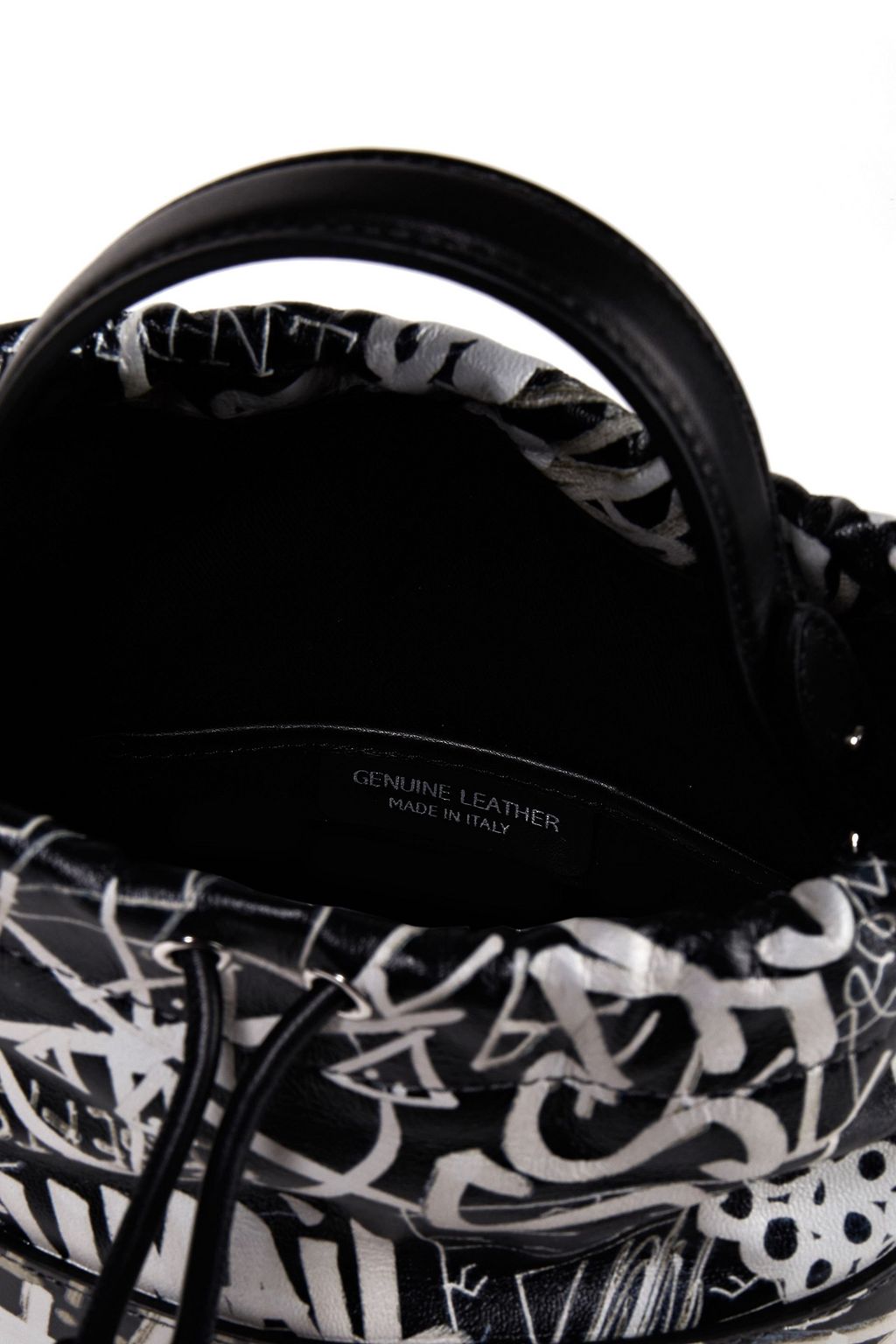 MAISON MARGIELA 5AC printed leather bucket bag
