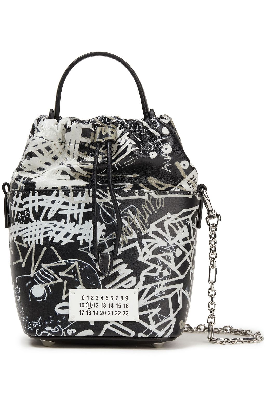 MAISON MARGIELA 5AC printed leather bucket bag