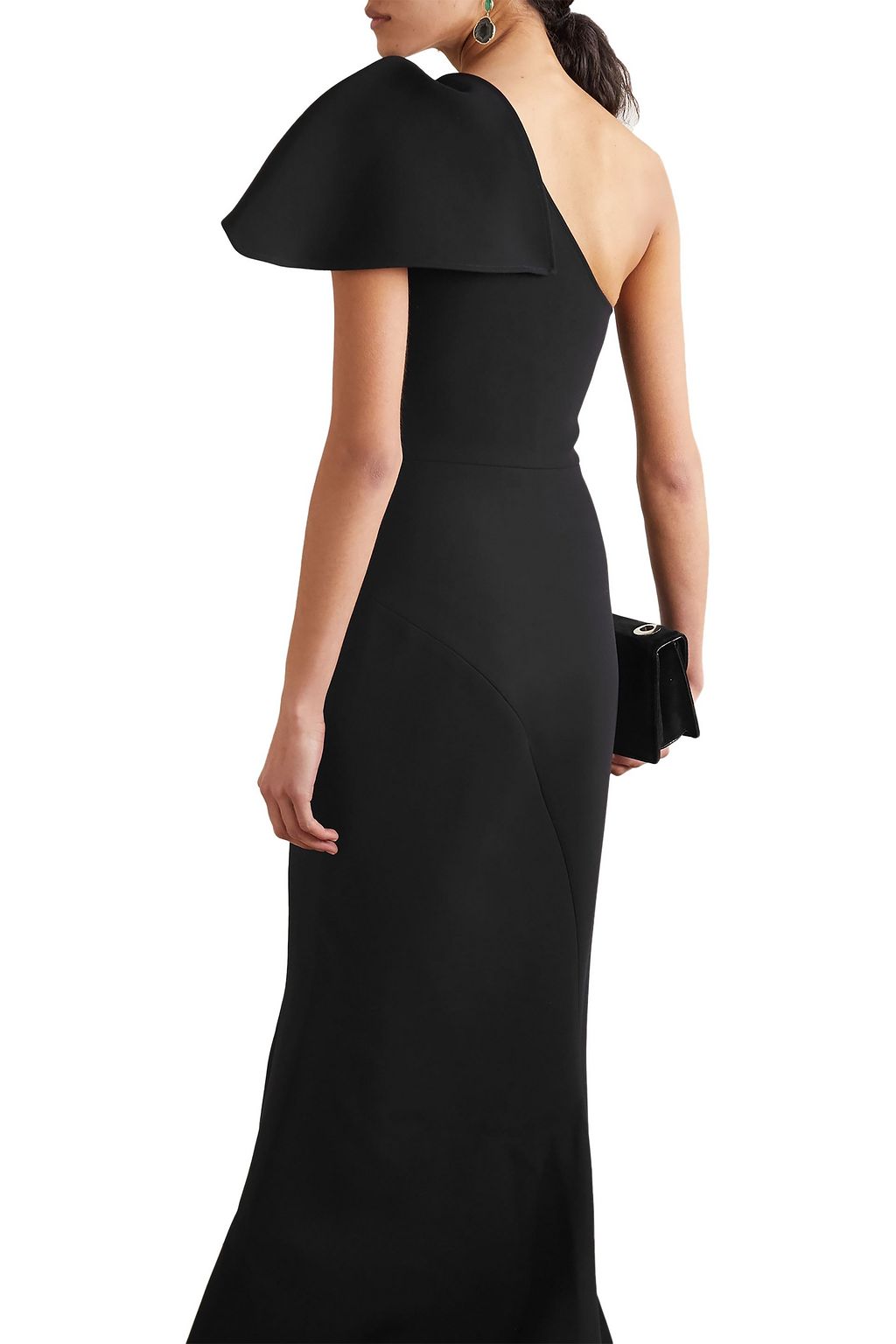 MATICEVSKI Accompany one-shoulder draped cady gown