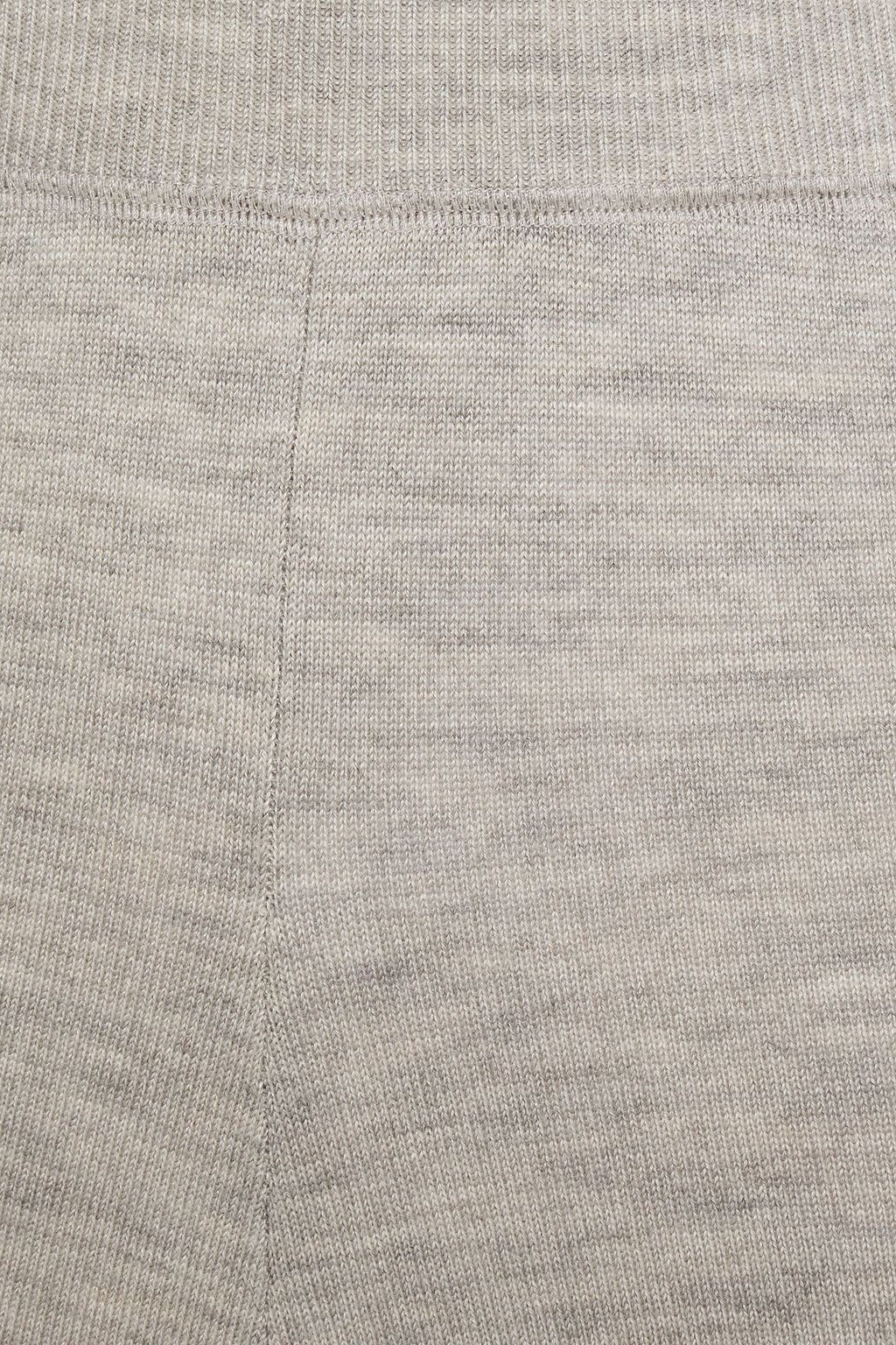 N.PEAL Mélange cashmere and silk-blend leggings