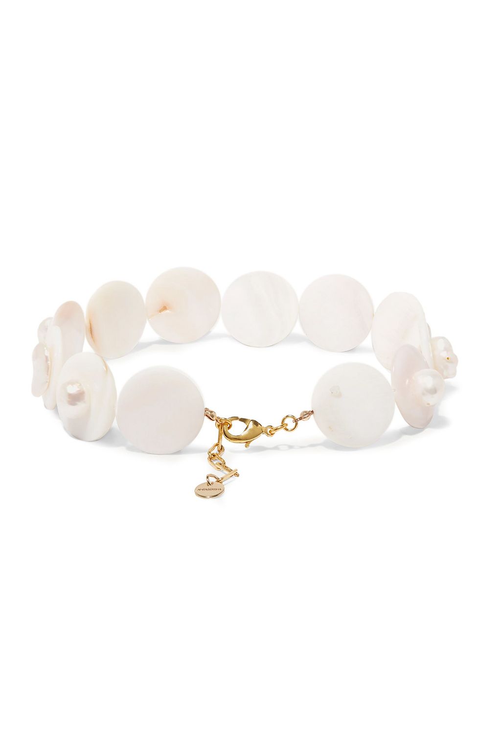 ​ANITA BERISHA Gold-tone pearl choker