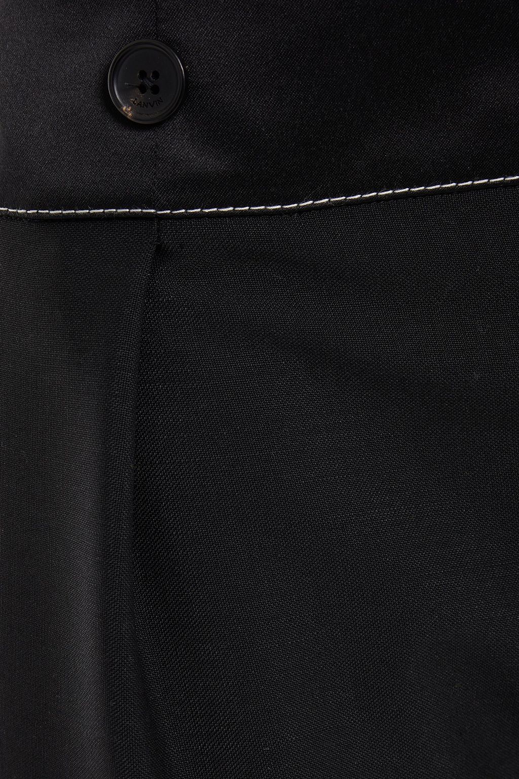 LANVIN Hose mit geradem Bein aus einer Mohair-Wollmischung