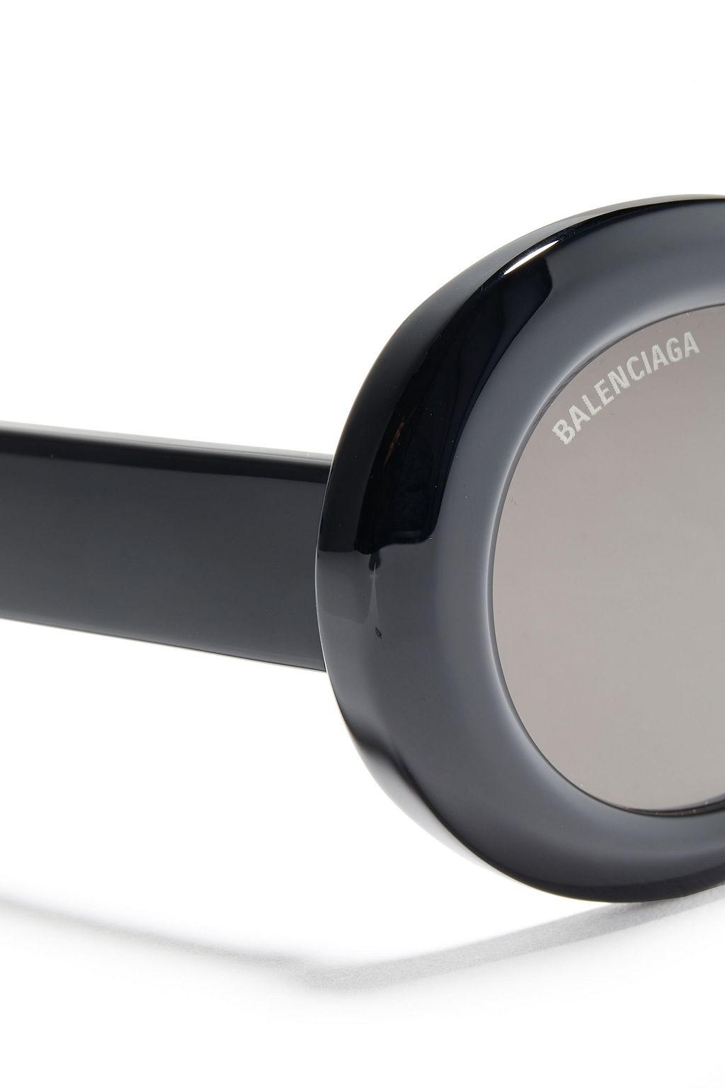 BALENCIAGA Oval-frame tortoiseshell acetate sunglasses