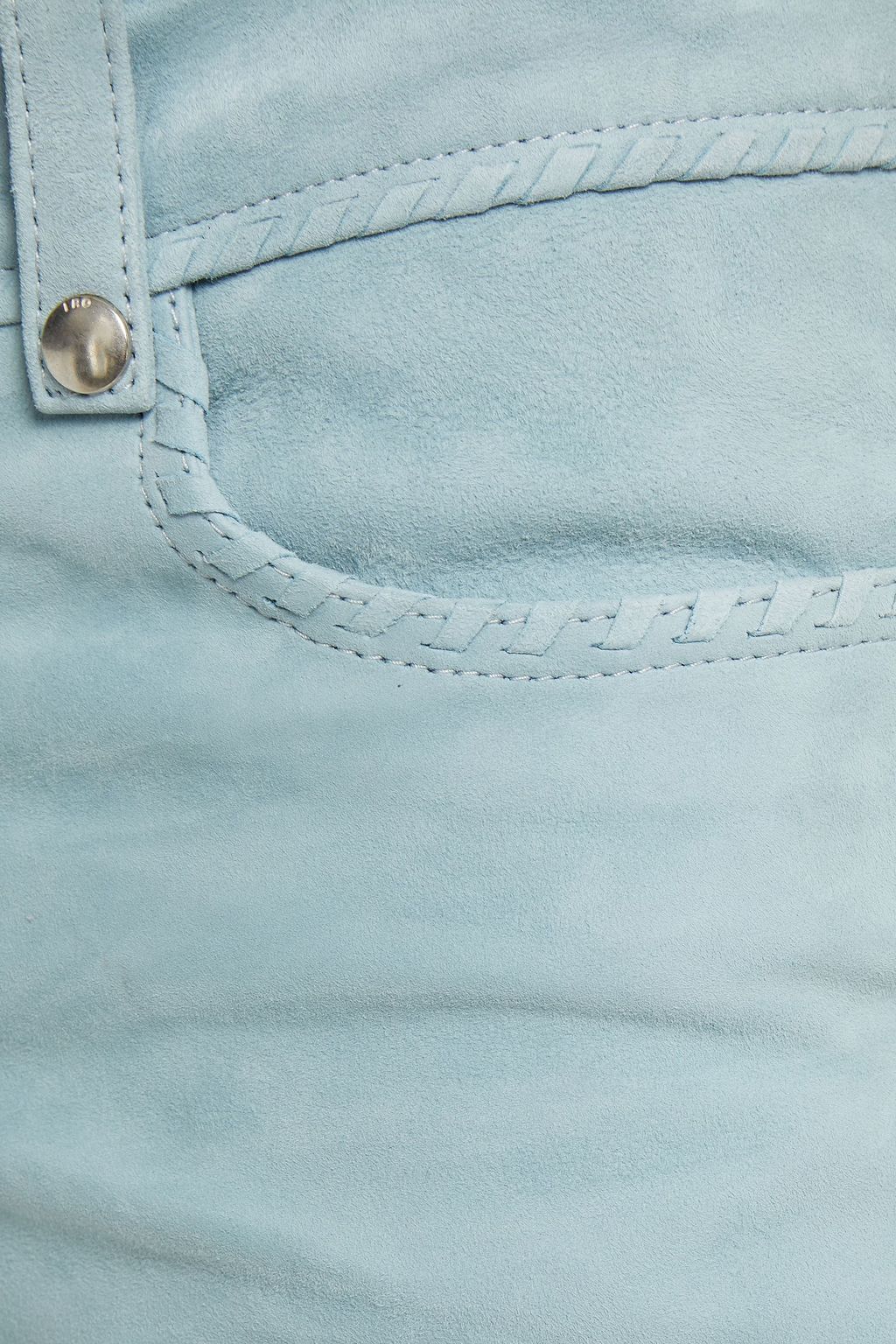 IRO Vehla lace-up suede bootcut pants