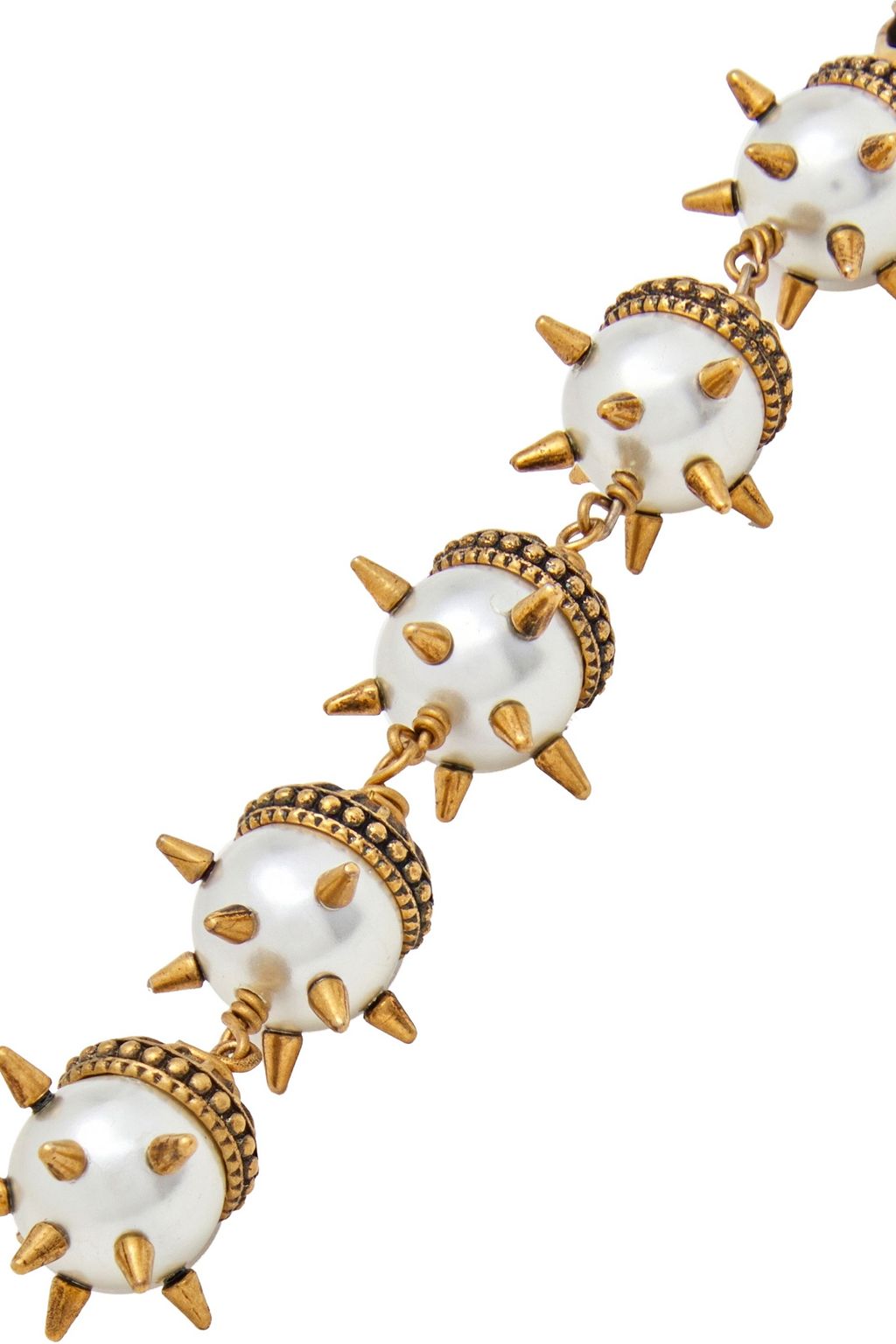 GUCCI Gold-tone resin clip earrings