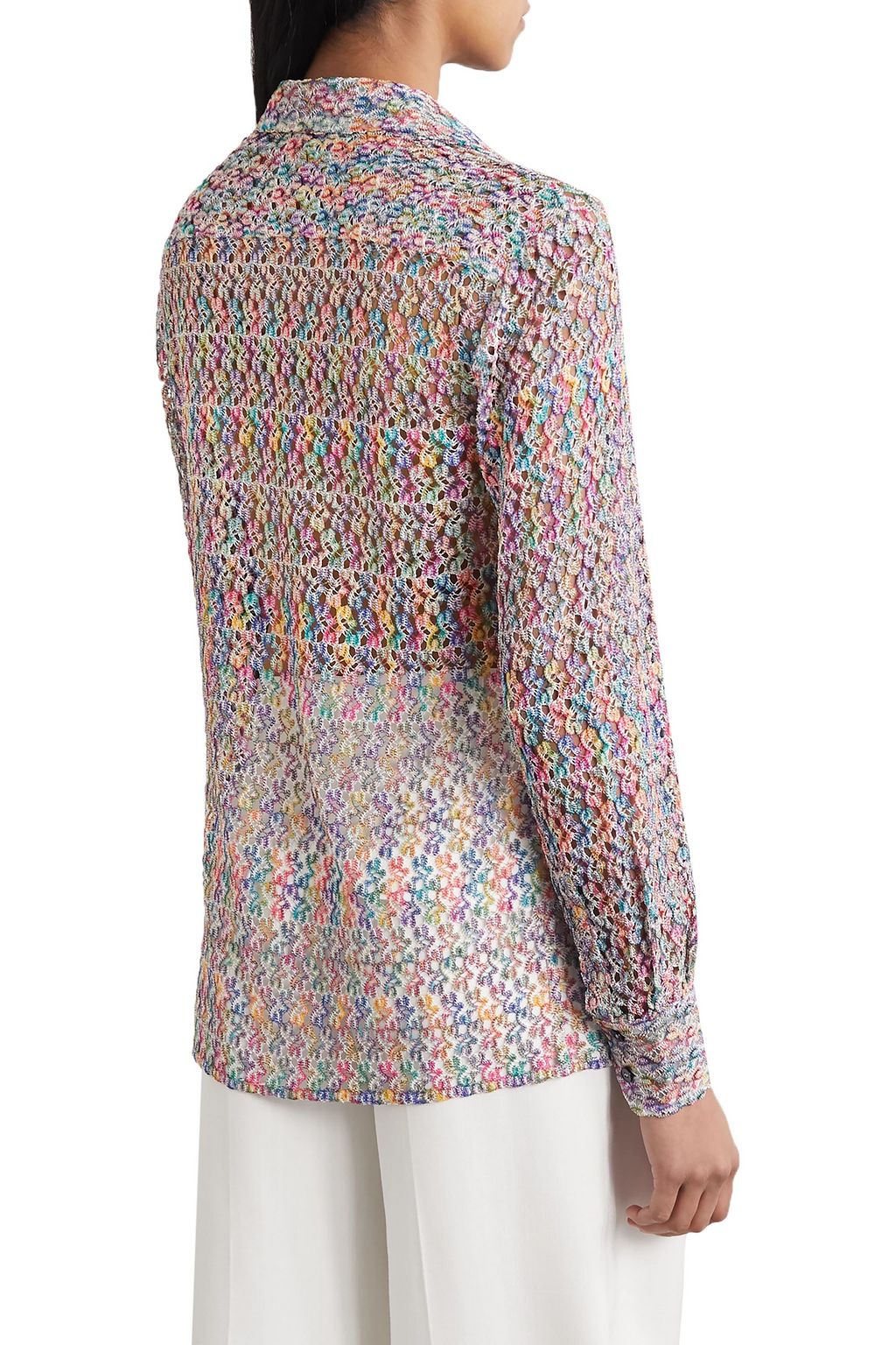 MISSONI Crochet-knit shirt