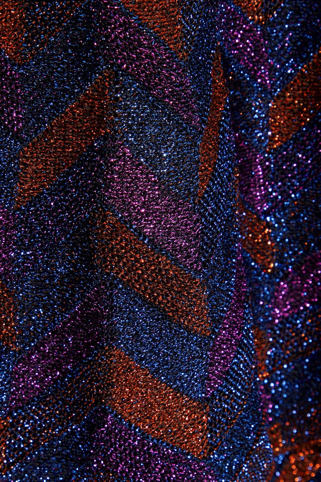 M MISSONI Tiered metallic crochet-knit maxi skirt
