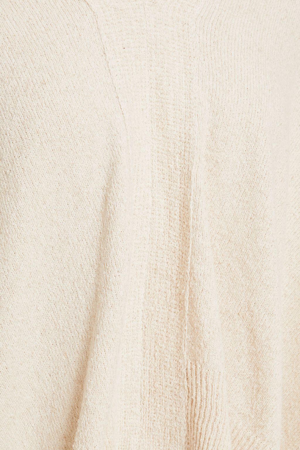 VANESSA BRUNO Frayed bouclé-knit poncho