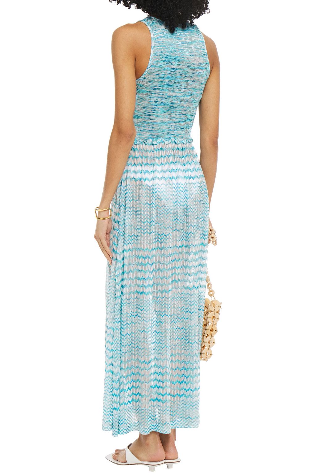 MISSONI MARE Mare ruffle-trimmed crochet-knit maxi dress