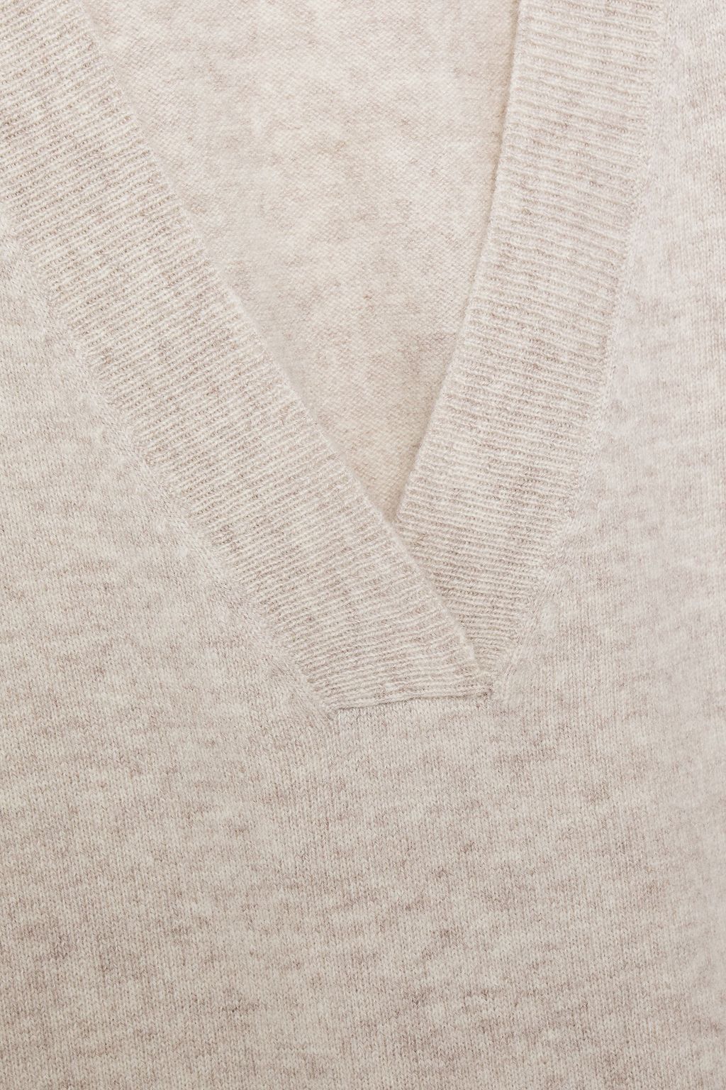 N.PEAL Cropped mélange cashmere sweater