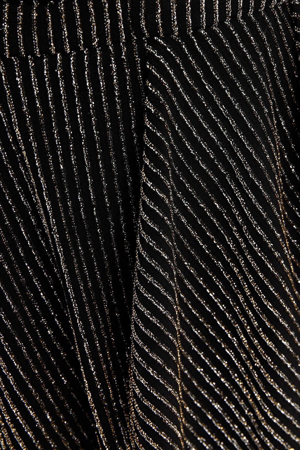 IRO Wrap-effect ribbed metallic jersey dress