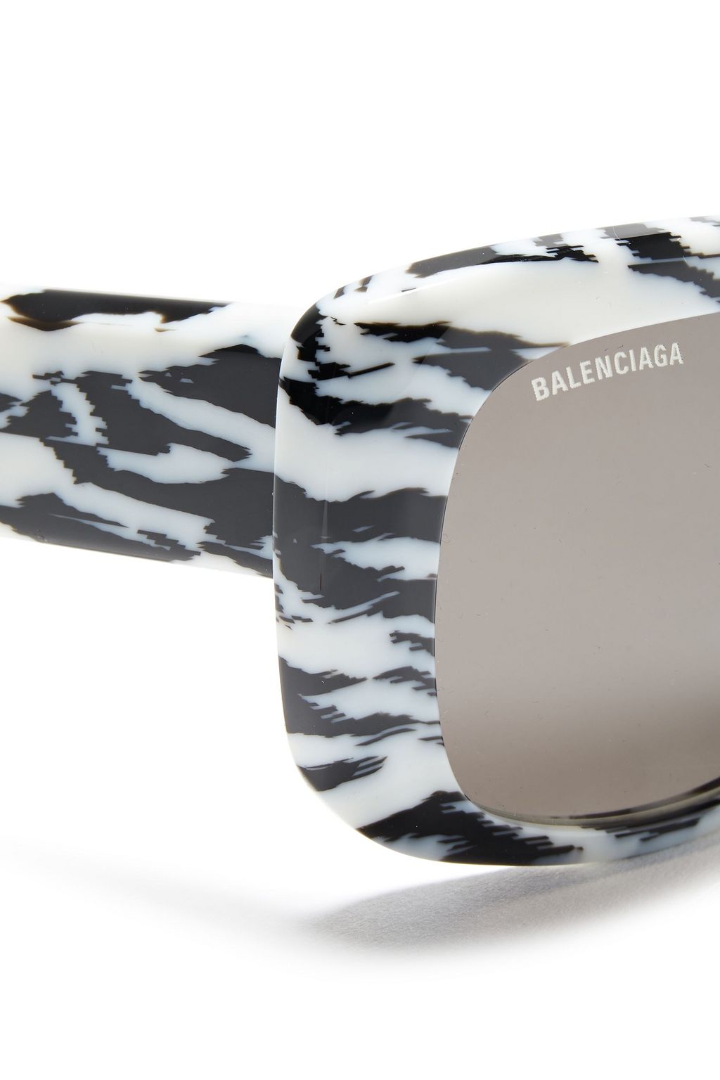 BALENCIAGA Square-frame two-tone acetate sunglasses