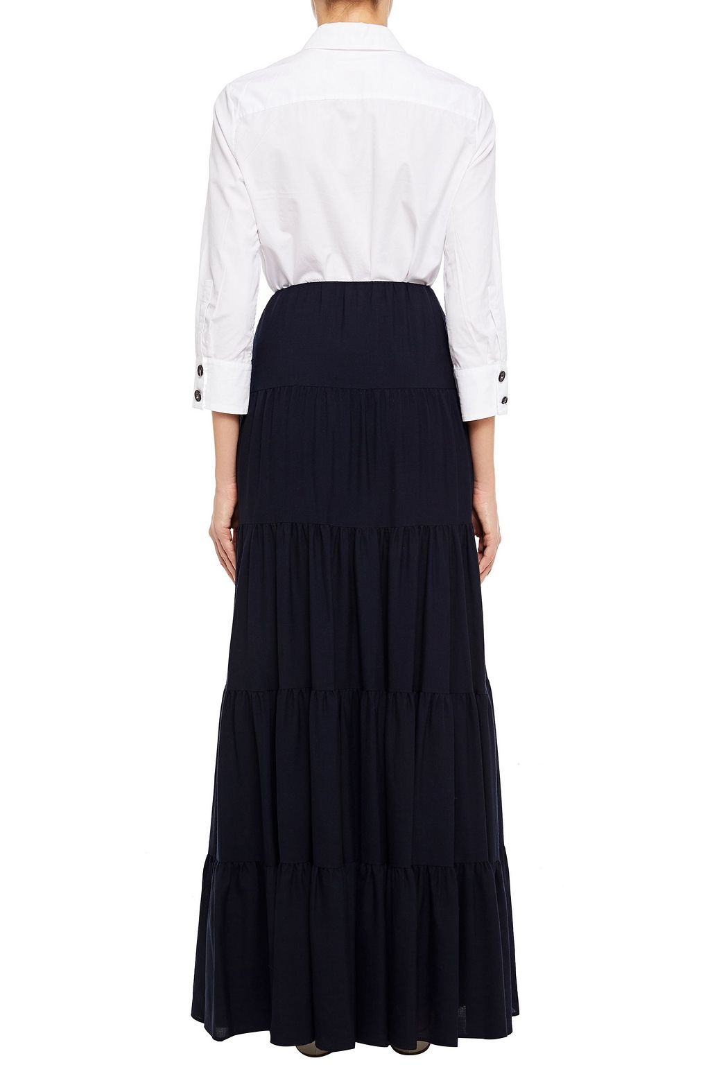 GABRIELA HEARST Mariela gathered wool and cashmere-blend maxi skirt