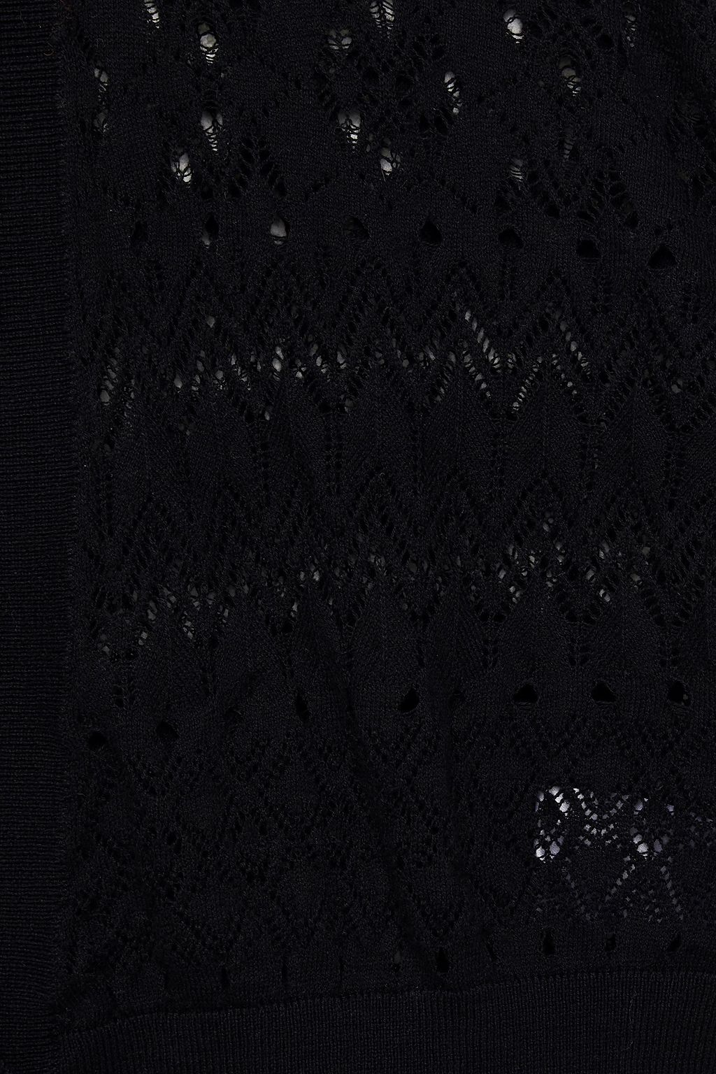 IRO Cropped pointelle-knit cotton cardigan