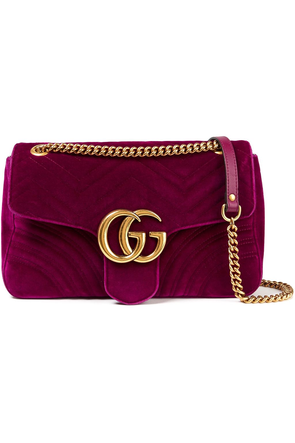 gucci gg marmont velvet shoulder bag