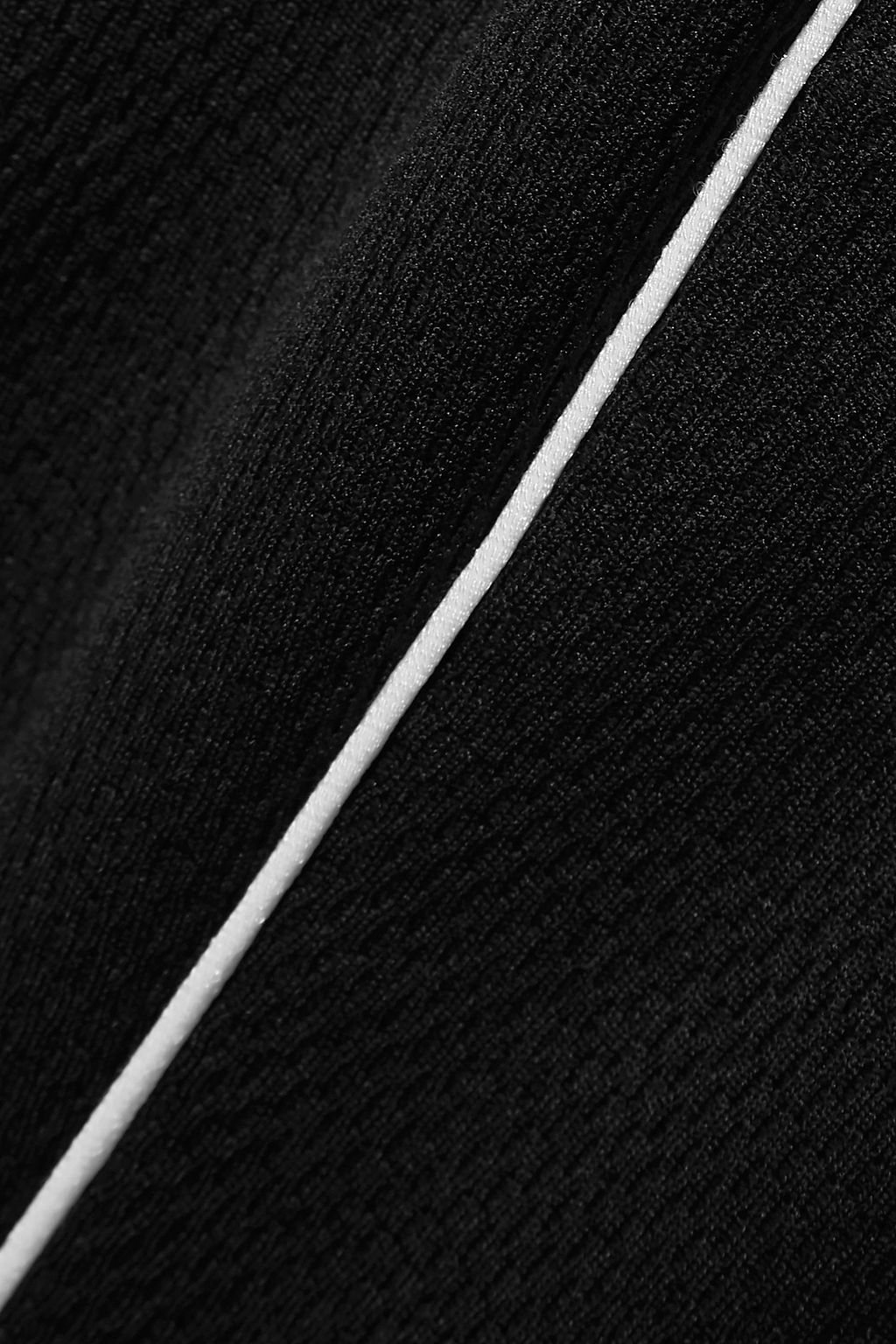 TWENTY MONTRÉAL Olympic satin-trimmed cotton-blend mesh jumpsuit