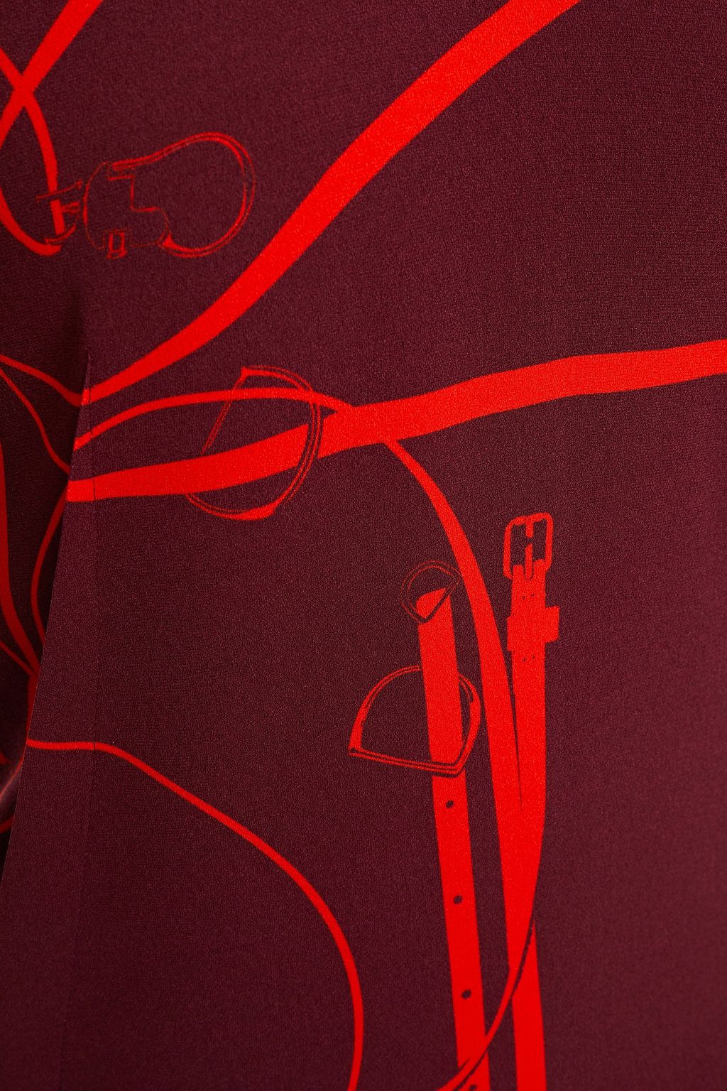VICTORIA BECKHAM Printed crepe top