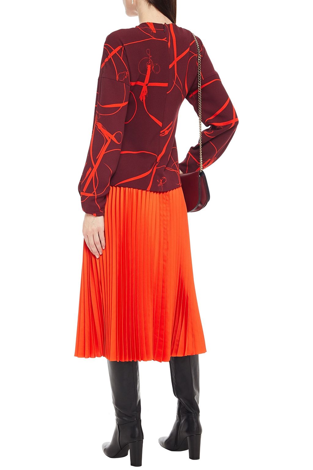 VICTORIA BECKHAM Printed crepe top