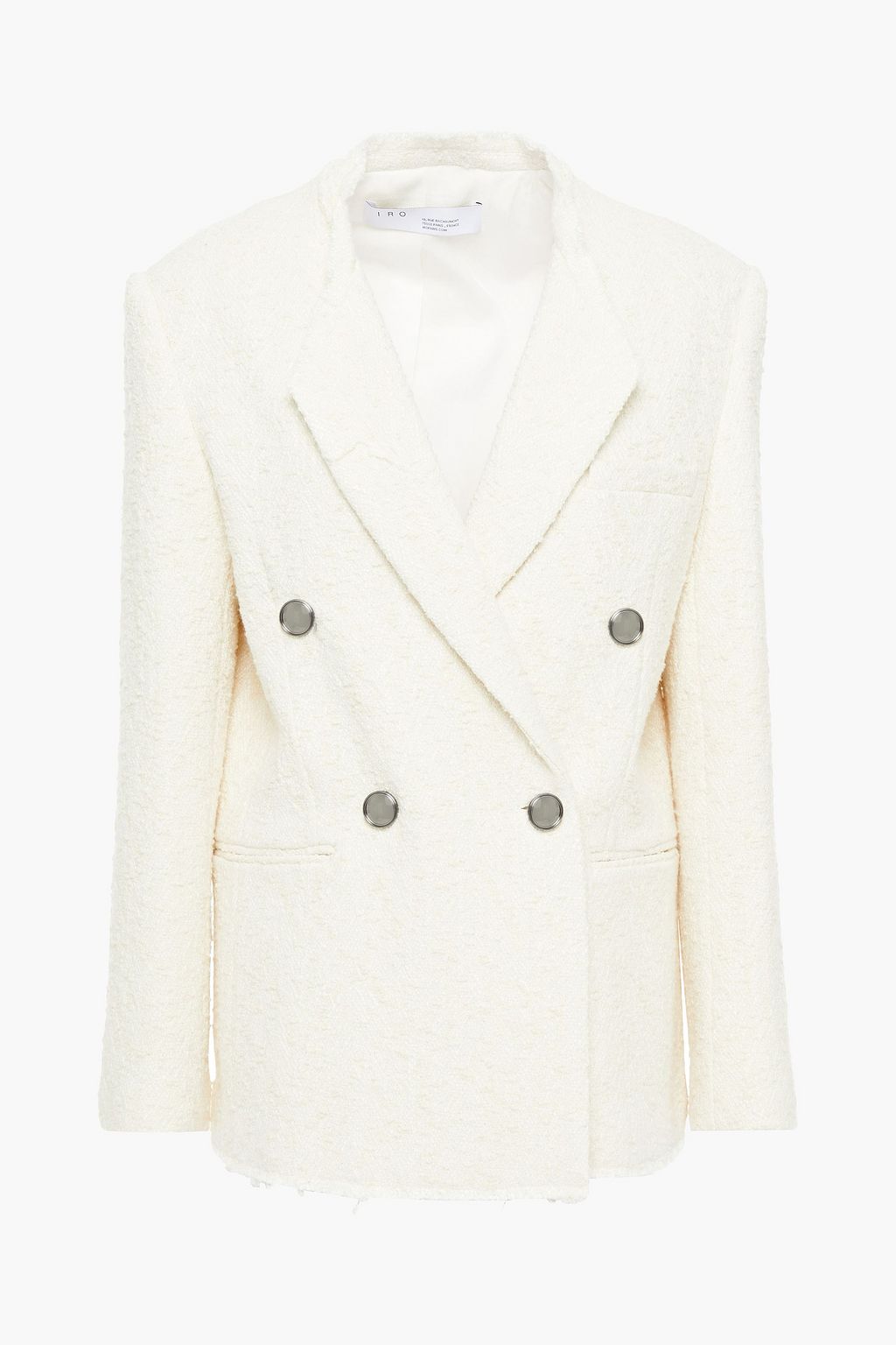 IRO Ikaria double-breasted cotton-blend bouclé-tweed blazer | THE OUTNET