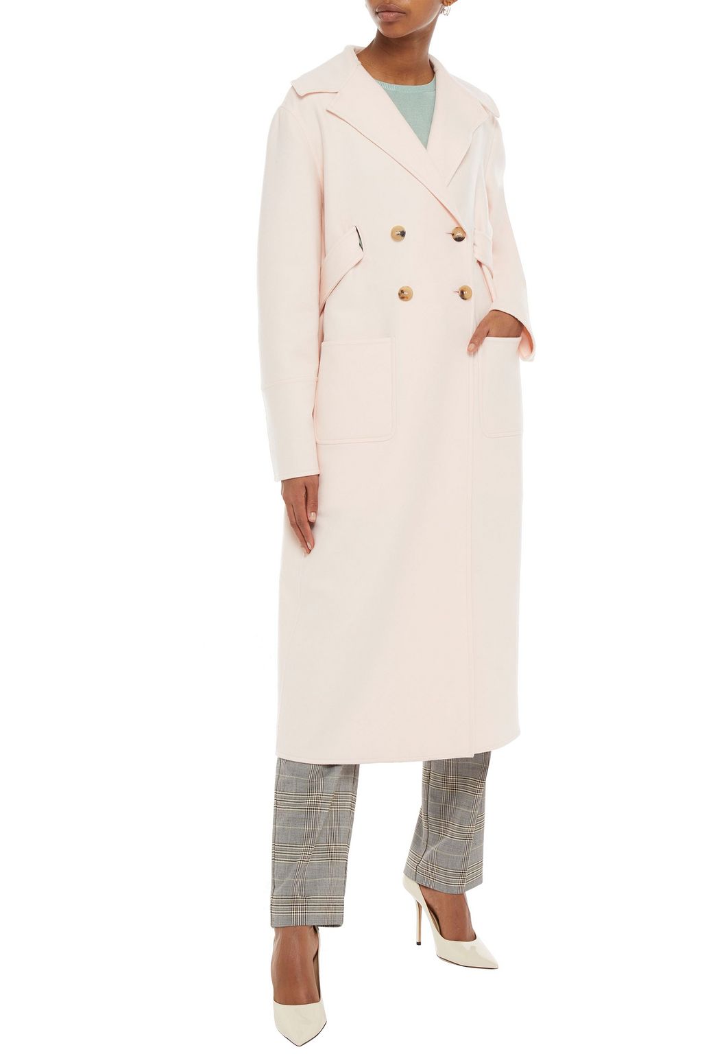 LANVIN Double-breasted wool and cashmere-blend coat