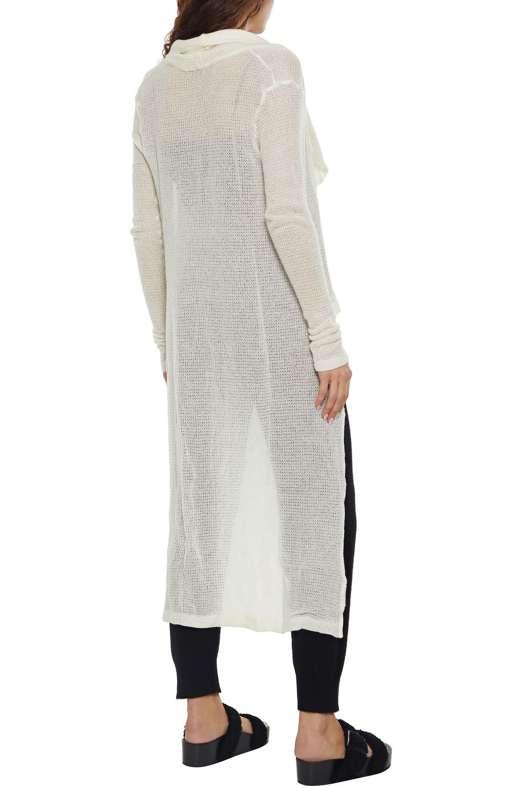 CSBLA BY COSABELLA Avron asymmetric crochet-knit cardigan