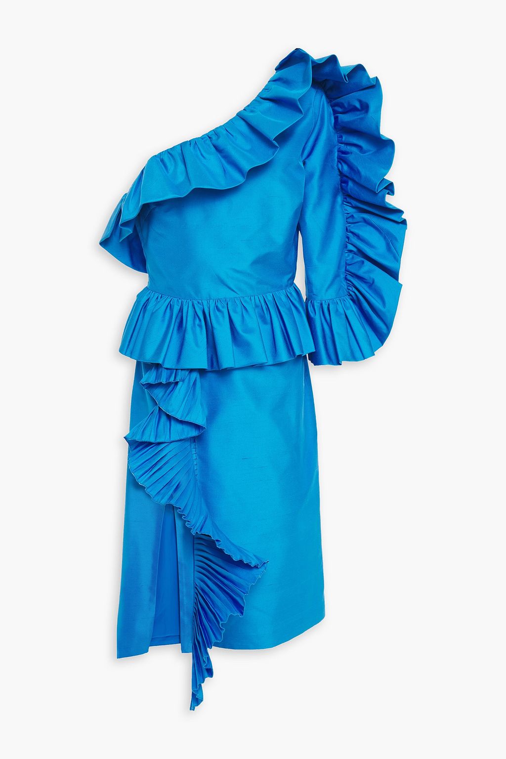 アズール オフショルダー スパンコール ラッフル付き シルクシャンタン ワンピース Gucci The Outnet