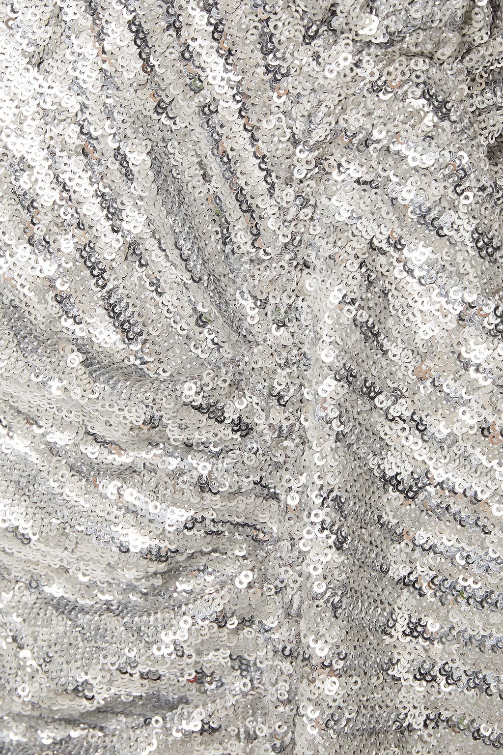 IRO Sagria gathered sequined crepe mini dress