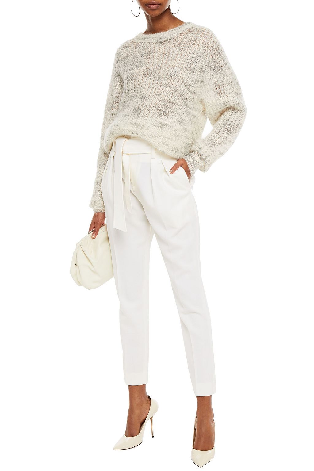 IRO Marlou mélange mohair-blend sweater