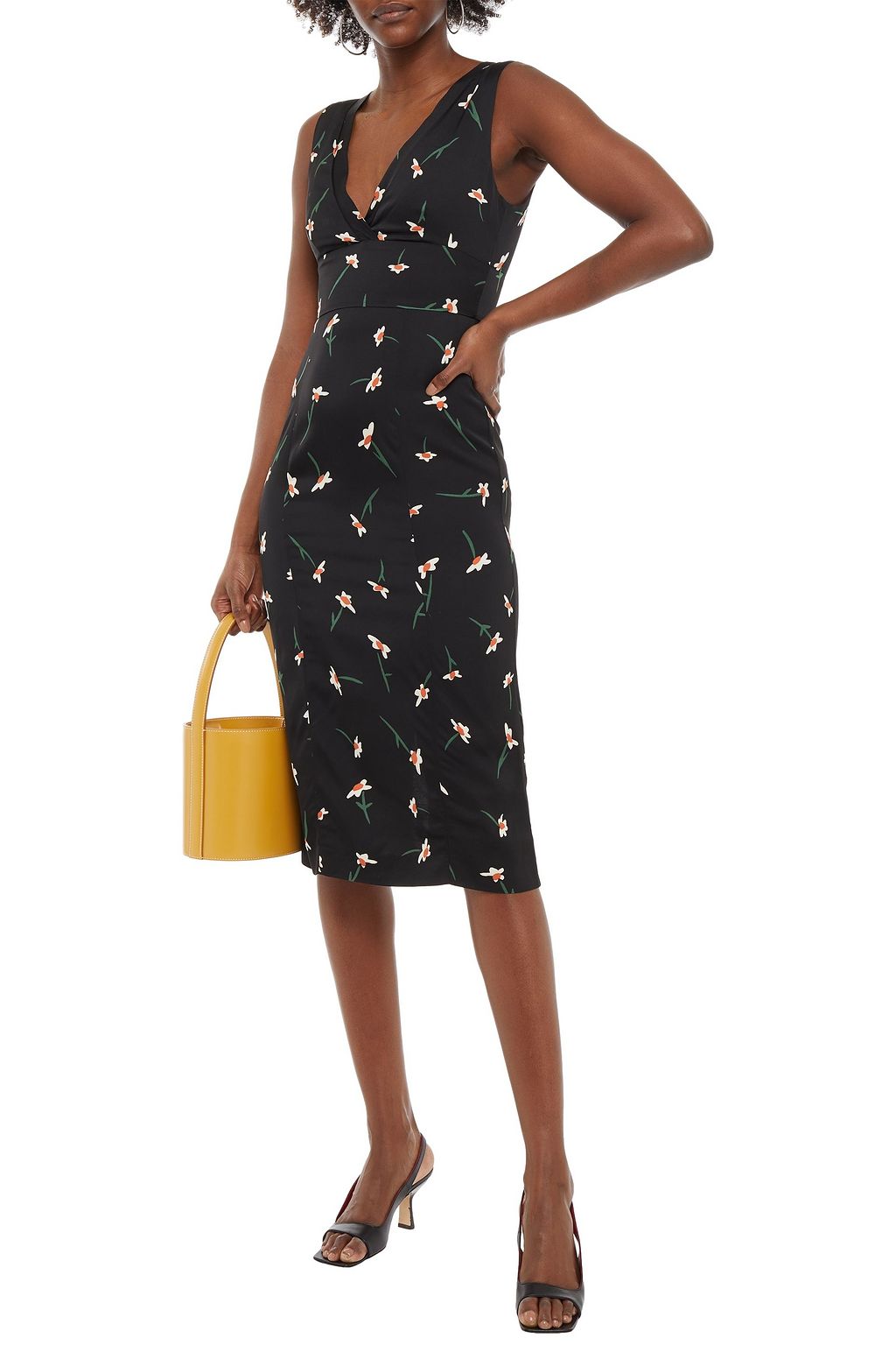 PAUL SMITH Floral-print satin dress