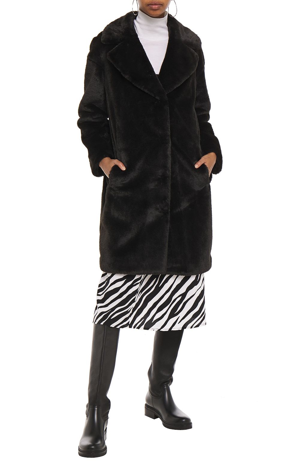 STAND STUDIO Camille faux fur coat