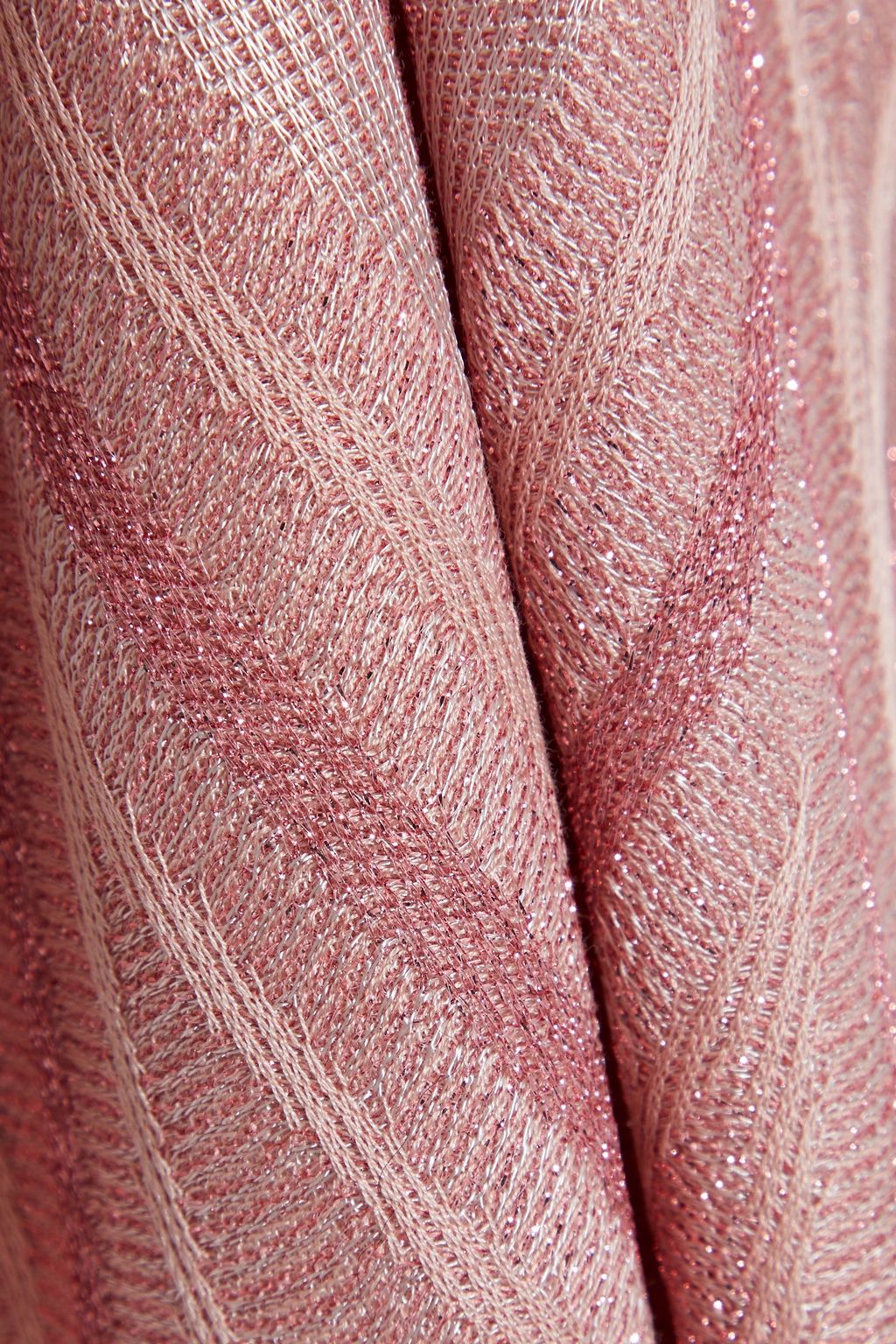M MISSONI Metallic crochet-knit mini dress
