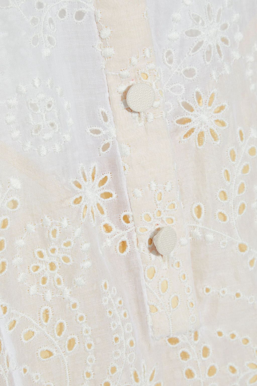 VALENTINO GARAVANI Ruffled broderie anglaise cotton mini dress