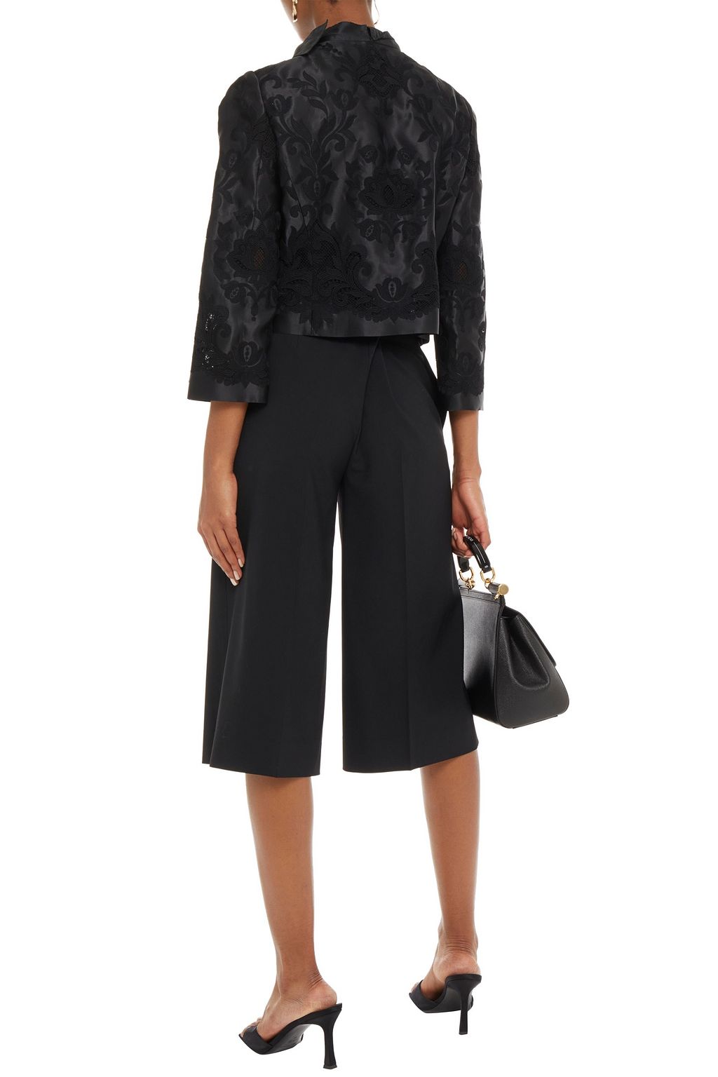 DOLCE&GABBANA Embroidered silk-blend organza and stretch-tulle jacket