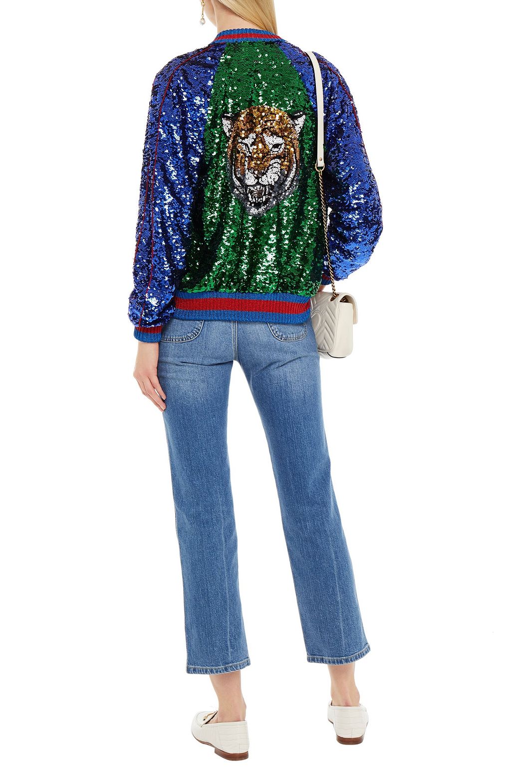 gucci sequin bomber jacket