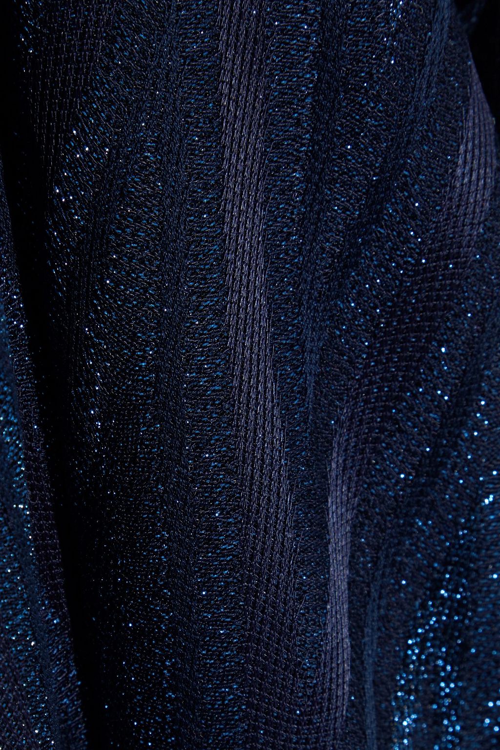 M MISSONI Belted metallic crochet-knit wide-leg jumpsuit