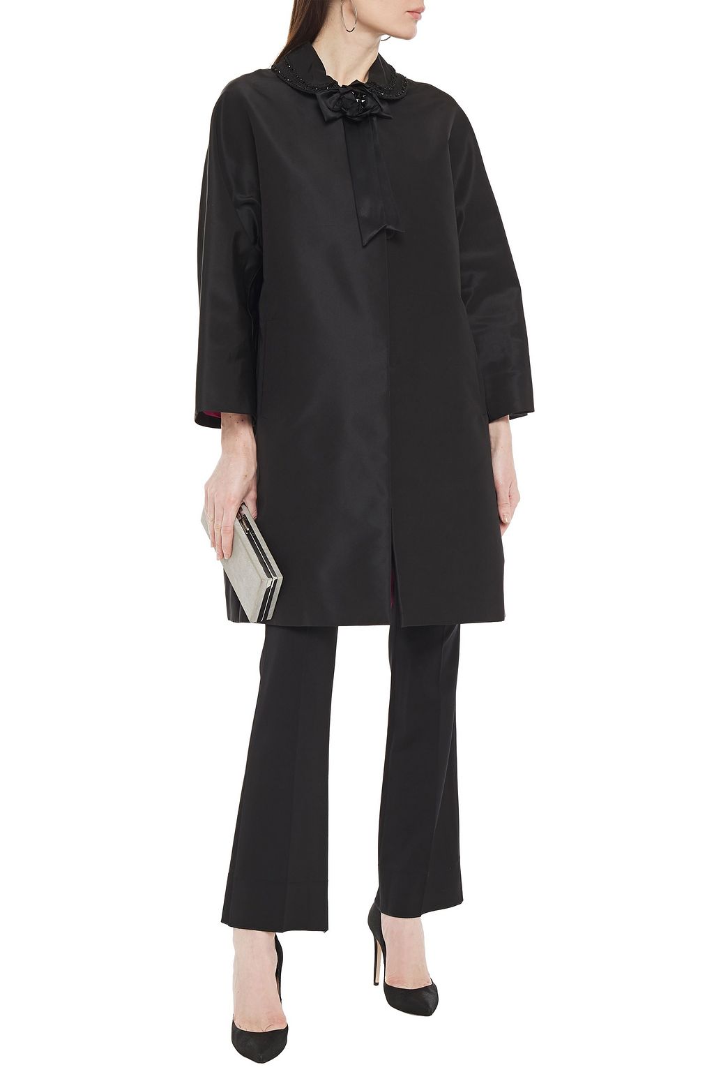 GUCCI Embellished faille coat