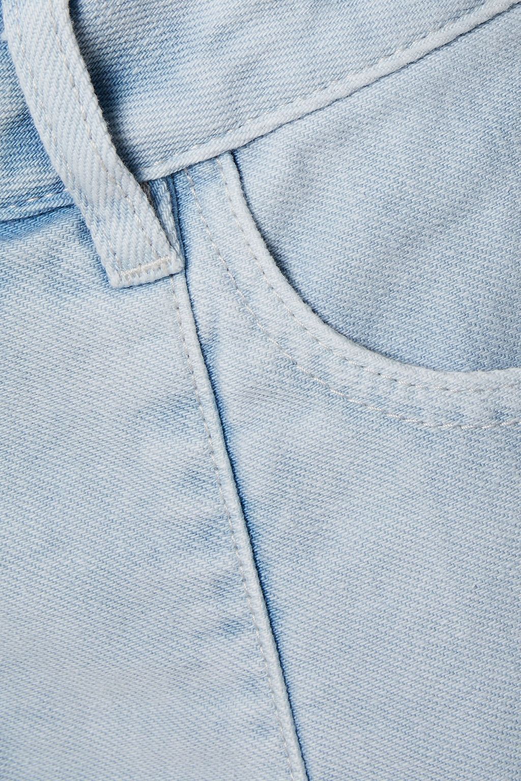 IRO Macaria bleached denim mini skirt