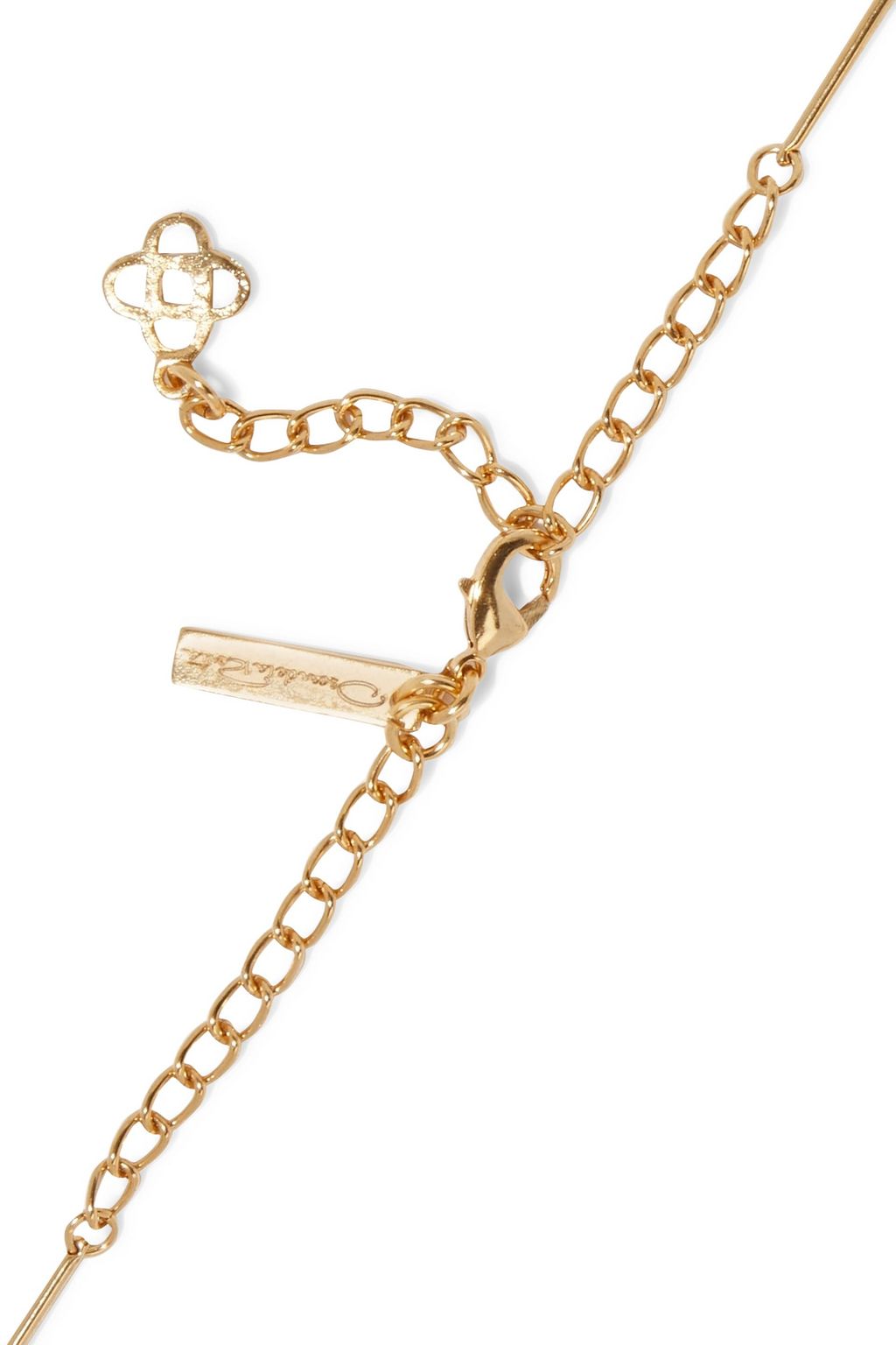 OSCAR DE LA RENTA Silver-tone crystal necklace