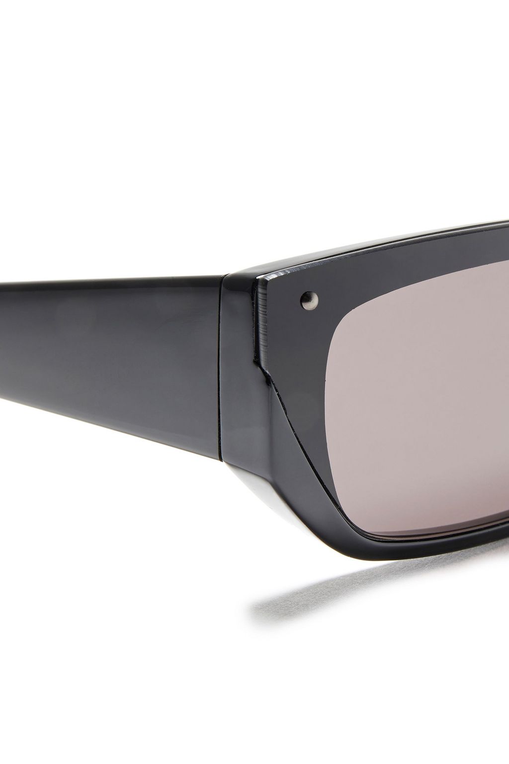 BALENCIAGA Embellished rectangle-frame acetate sunglasses