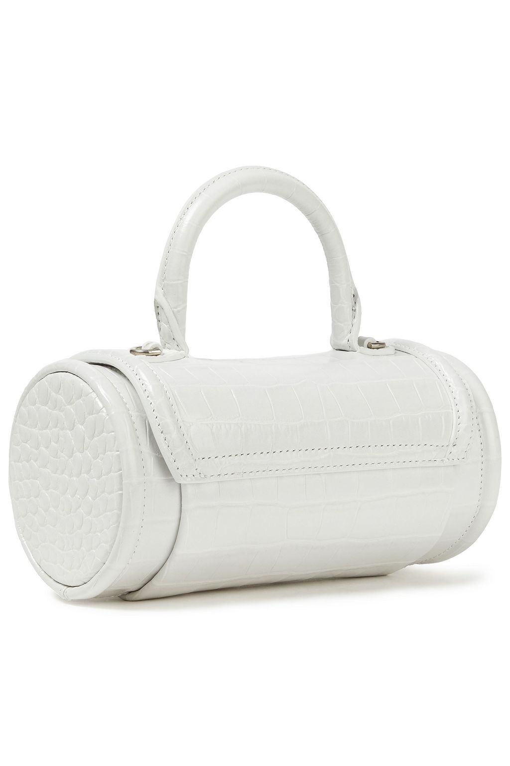 BALENCIAGA Croc-effect leather shoulder bag