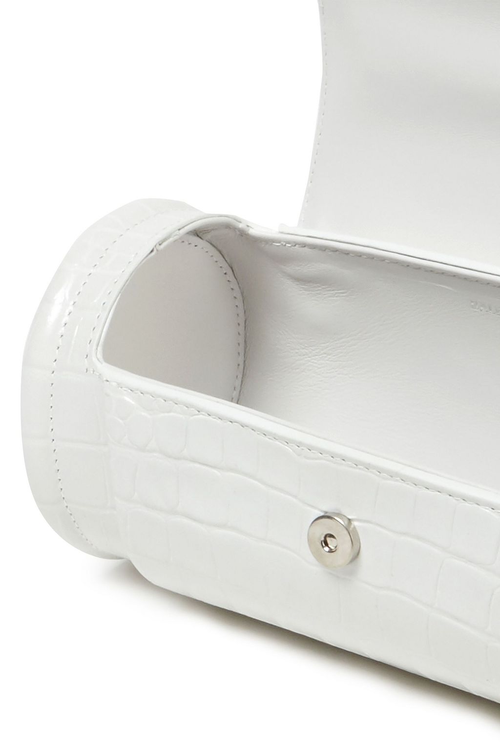 BALENCIAGA Croc-effect leather shoulder bag