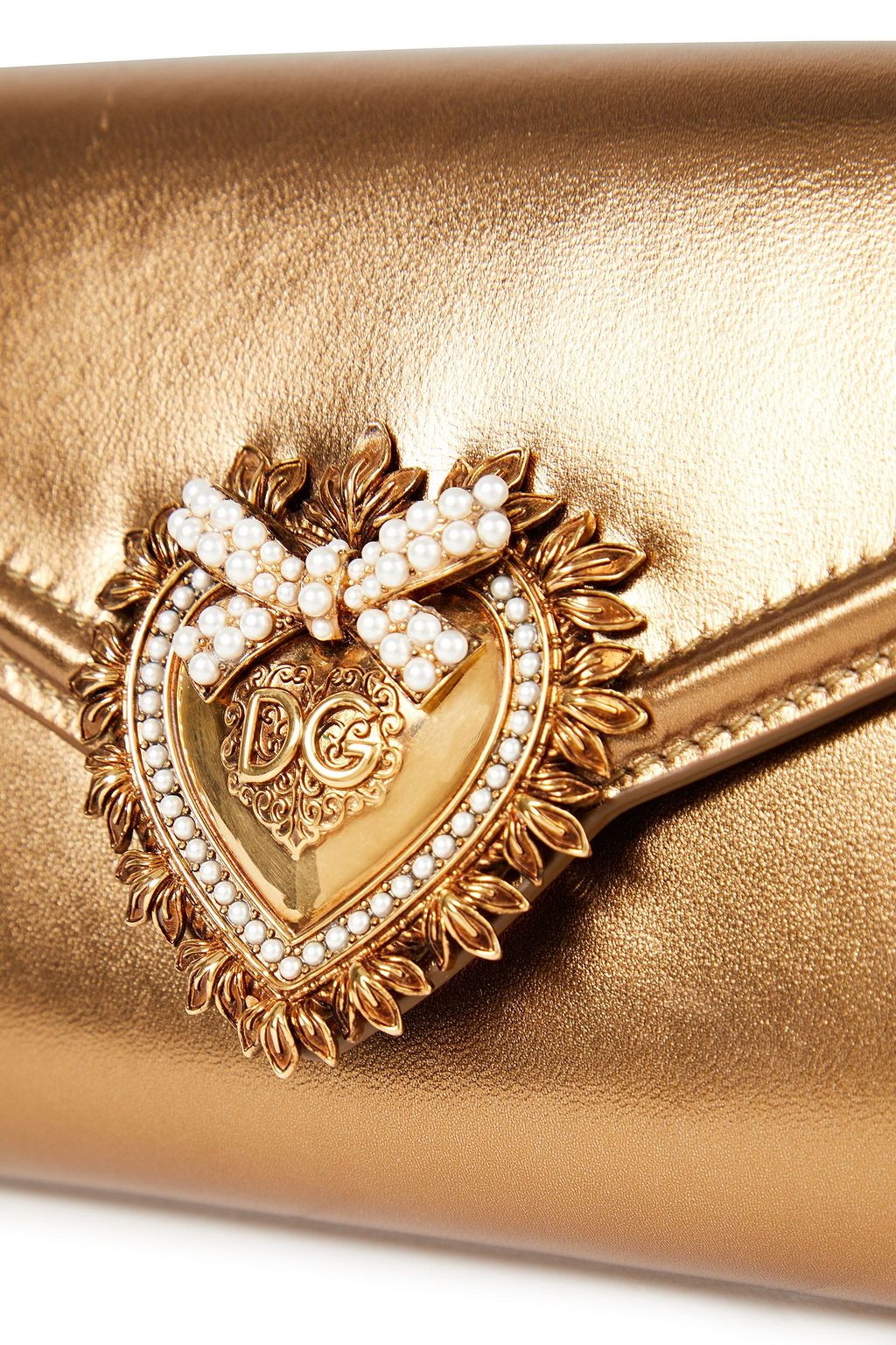 Dolce & Gabbana Red Leather Yellow DEVOTION Heart Bag Buckle Belt
